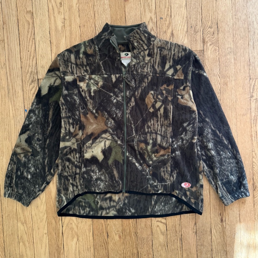 MOSSY OAK Camouflage Fleece Zip Up Jacket Women’s Large